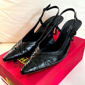 VANELI LUXE BLACK CALF SLING size 11.5M